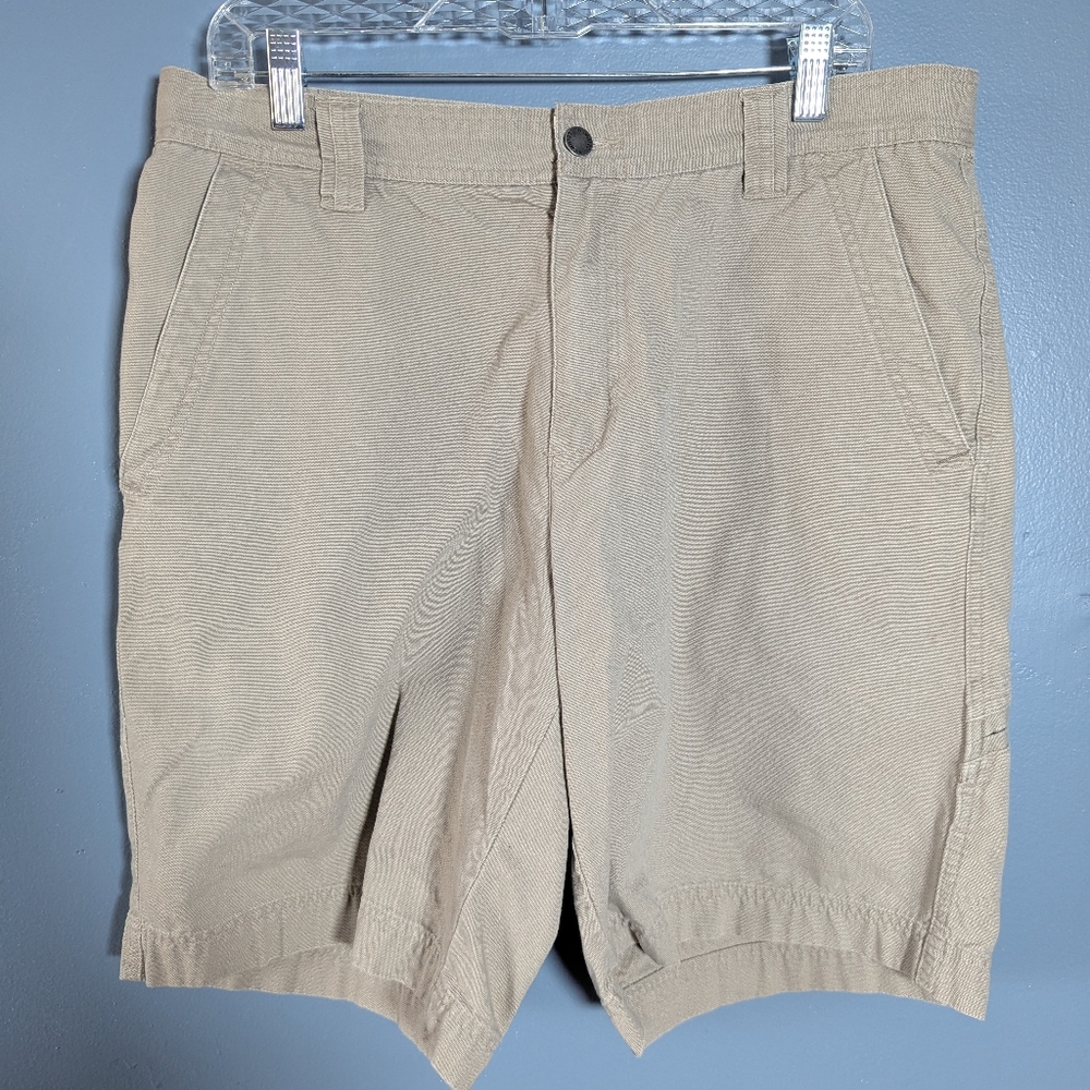 Columbia Tan Utility Khaki Cargo Casual Shorts Men's Size 36